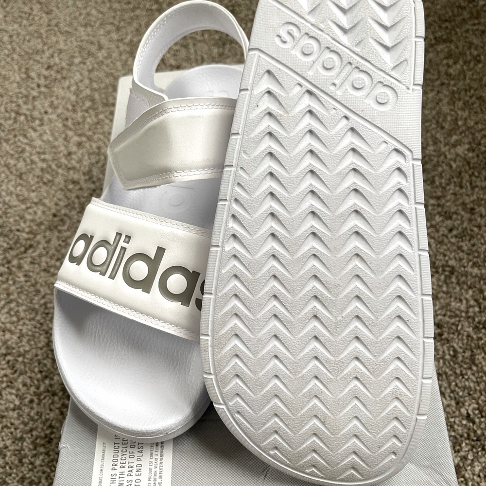 Adidas sandals white size 6 nwt picture is off the second pair I purchased!